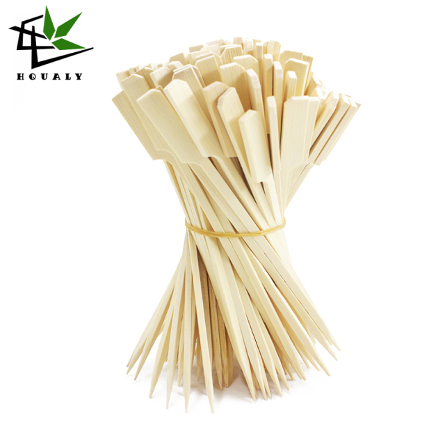 Bamboo Paddle Skewer With Customize ogo