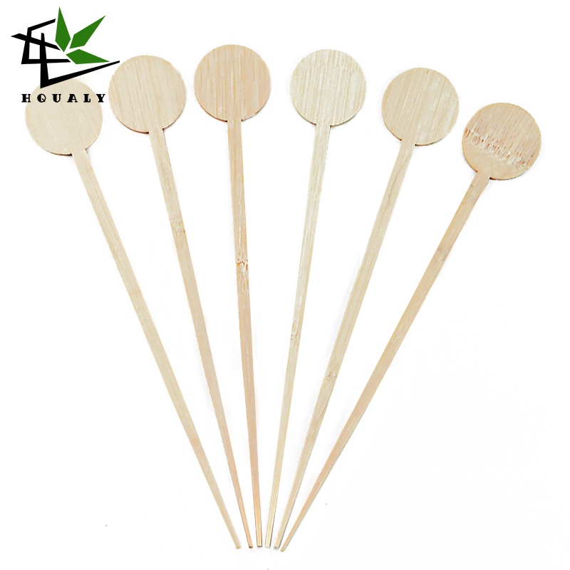 Bamboo coffee fruit stick animal characters bamboo drink stirring stick