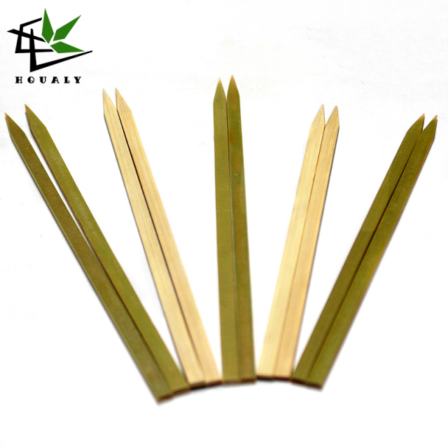 New Style Bamboo Flat Skewer High Quality Customize Bamboo Meat Skewers Sticks