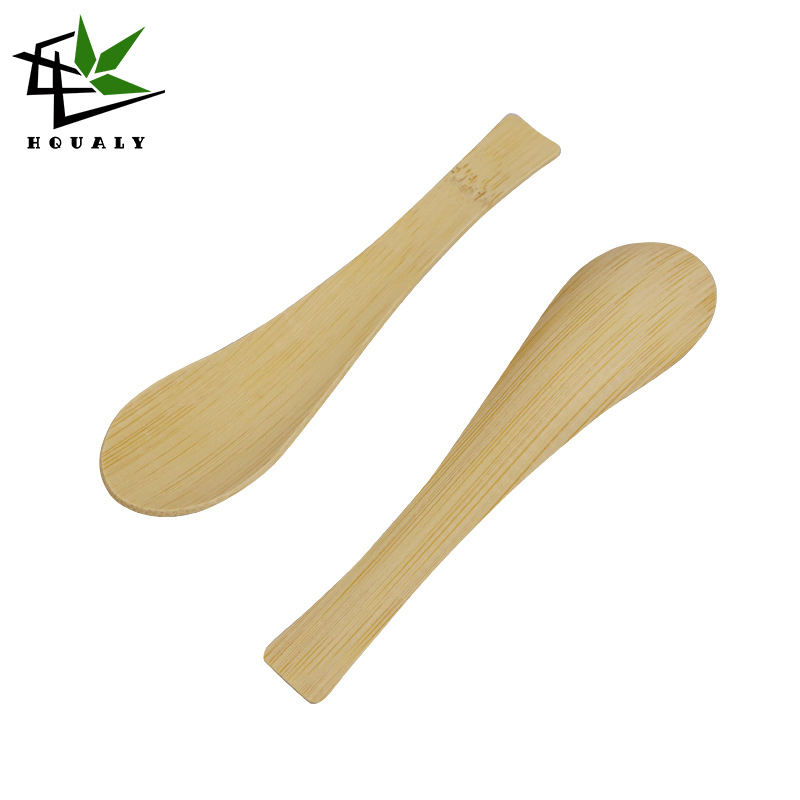 14 cm Disposable bamboo tableware disposable soup spoon