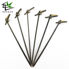 Factory price knotted looped  skewer  bamboo knot picks