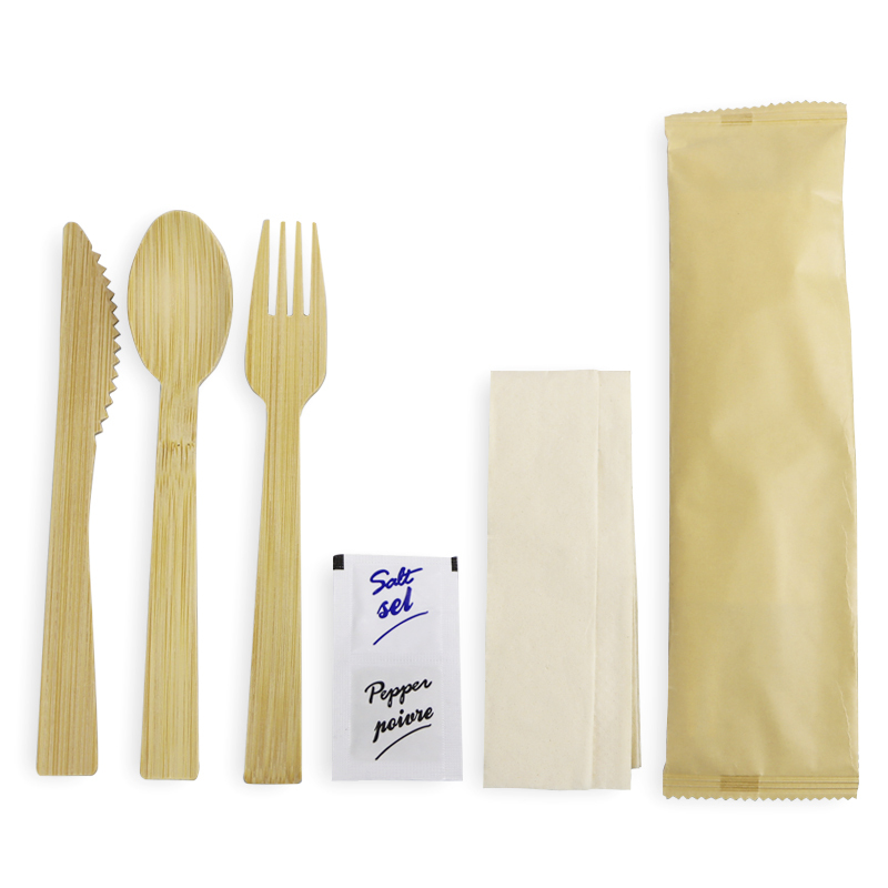 Biodegradable Disposable Eco Friendly Bamboo Fork Spoon Knife Bamboo Cutlery