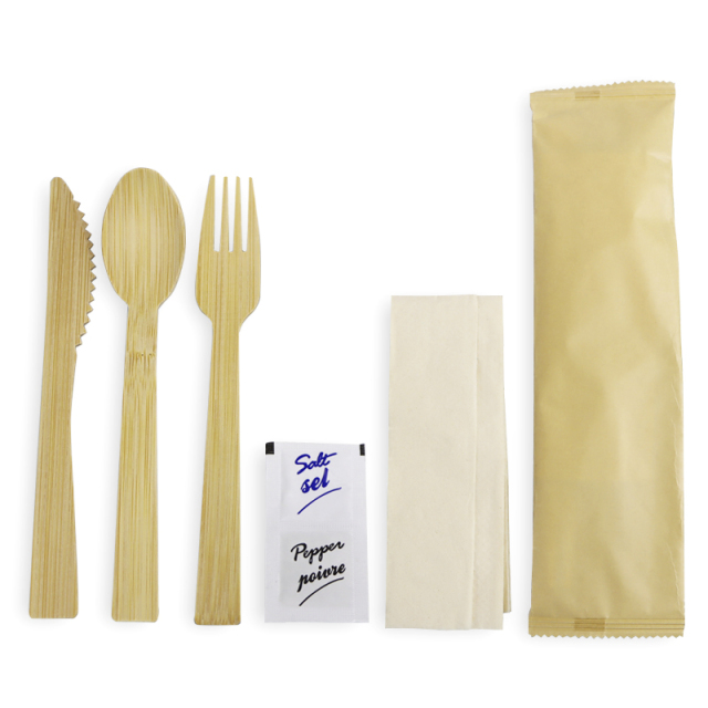 Biodegradable Disposable Eco Friendly Bamboo Fork Spoon Knife Bamboo Cutlery