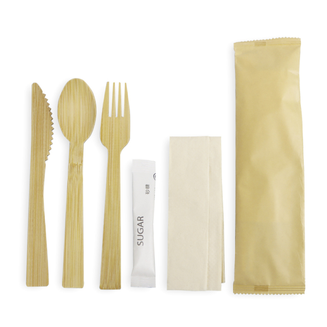 Biodegradable Disposable Eco Friendly Bamboo Fork Spoon Knife Bamboo Cutlery
