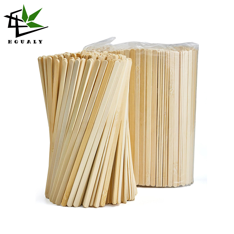 Bamboo Coffee Stirrers, Disposable Coffee Stir Sticks - Stir Sticks For Coffee Bar, Stir Sticks with Smooth End, Coffee Stirs for Coffee, Cocktail, Hot Drinks