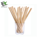 Custom logo biodegradable organic natural straw reusable drinking bamboo straw