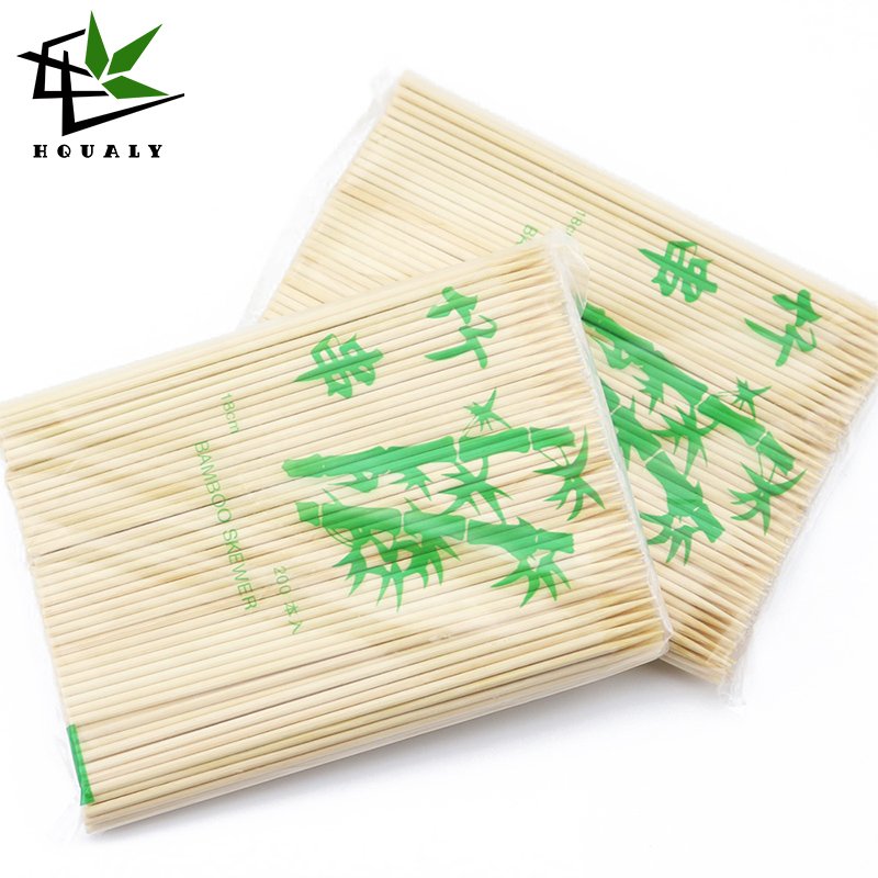New Bamboo Skewers Sticks 150 pcs For BBQ Kebab Fruit Wooden Sticks