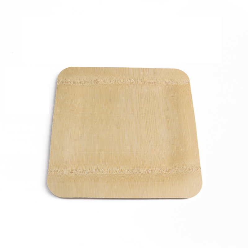 Biodegradable Disposable Dinner Plate Natural Bamboo Material Organic Pulp for Restaurant and Party Supply