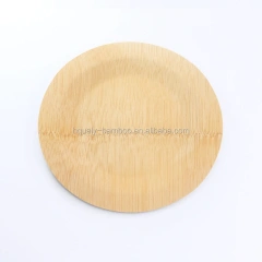 Natural Bamboo Biodegradable Disposable Dinner Plate Organic Pulp for Restaurant and Party Supply