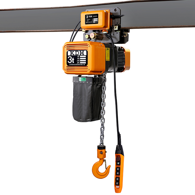 3T Single Chain Dual Speed Trolley Type Electric Chain Hoist EQ03-01YS