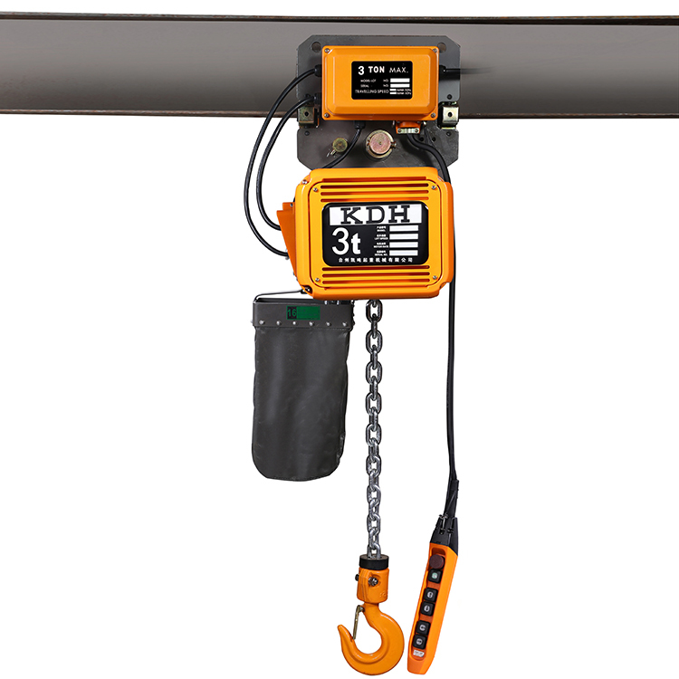 3T Single Chain Dual Speed Trolley Type Electric Chain Hoist EQ03-01YS