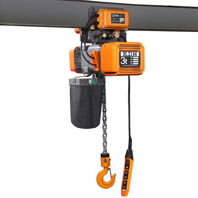3T Single Chain Dual Speed Trolley Type Electric Chain Hoist EQ03-01YS