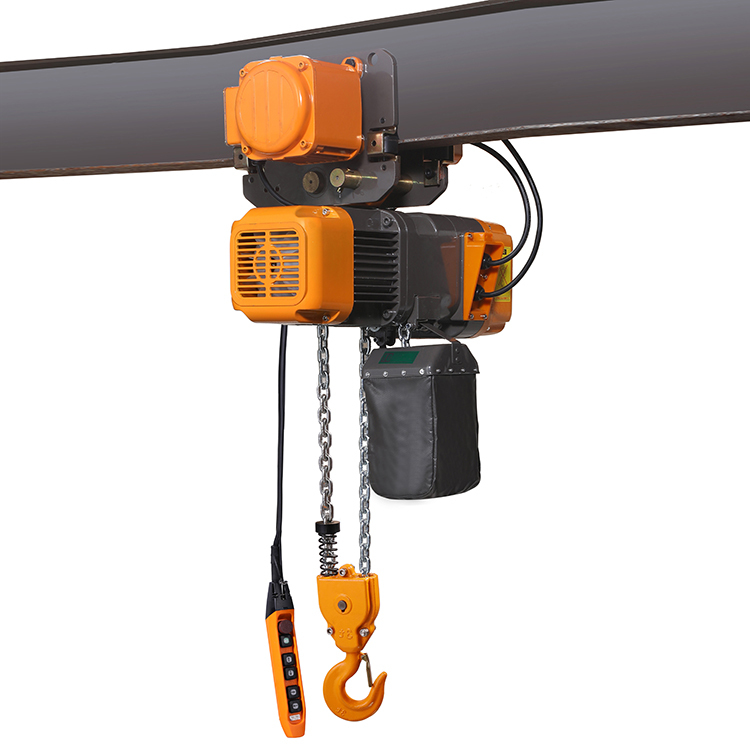 2T Double Chain Dual Speed Trolley Type Electric Chain Hoist EQ02-02YS