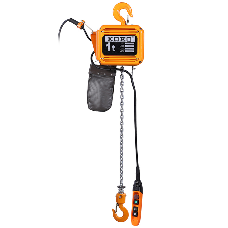 1T Single Chain Dual Speed Hook Type Electric Chain Hoist EQ01-01S