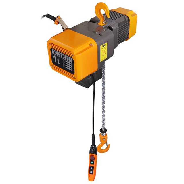 1T Single Chain Dual Speed Hook Type Electric Chain Hoist EQ01-01S