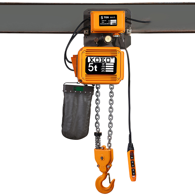 5T Double Chain Trolley Type Electric Chain Hoist EQ05-02Y