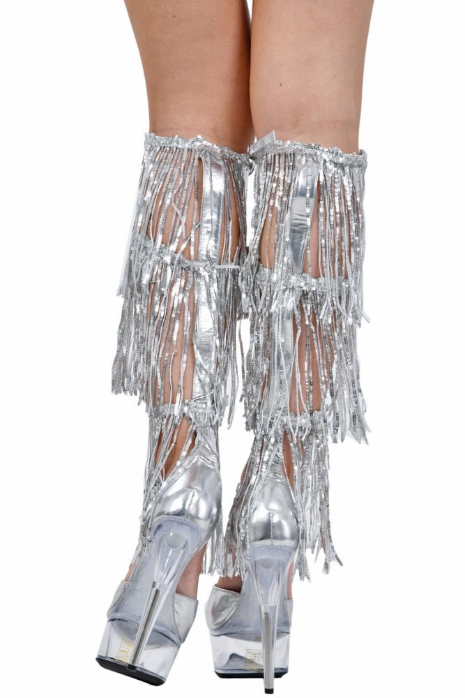 Sandales Plateformes à franges 14cm