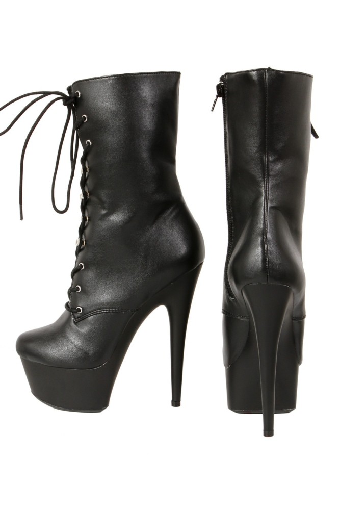 Bottines aspect cuir