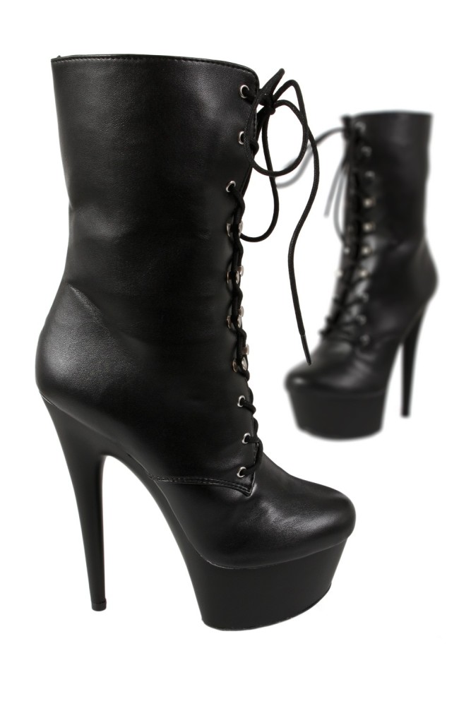 Bottines aspect cuir