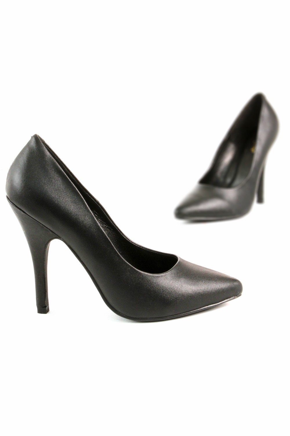 Escarpins aspect cuir, Talon 10cm