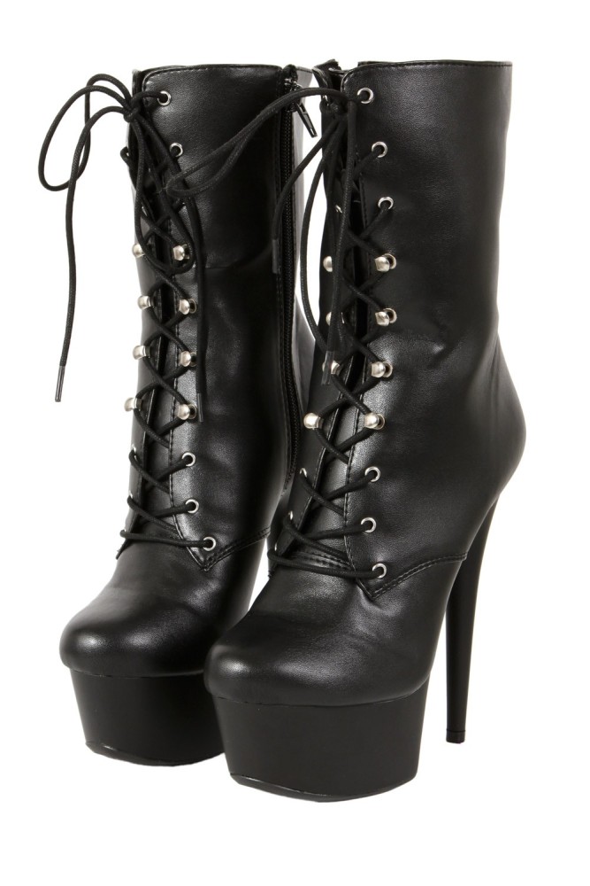 Bottines aspect cuir