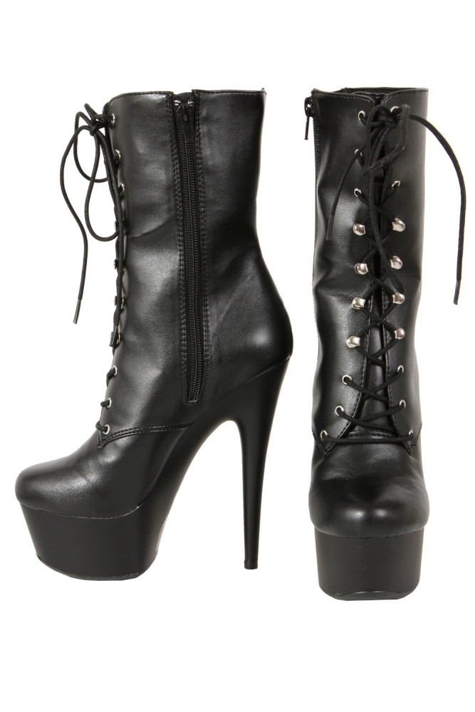 Bottines aspect cuir