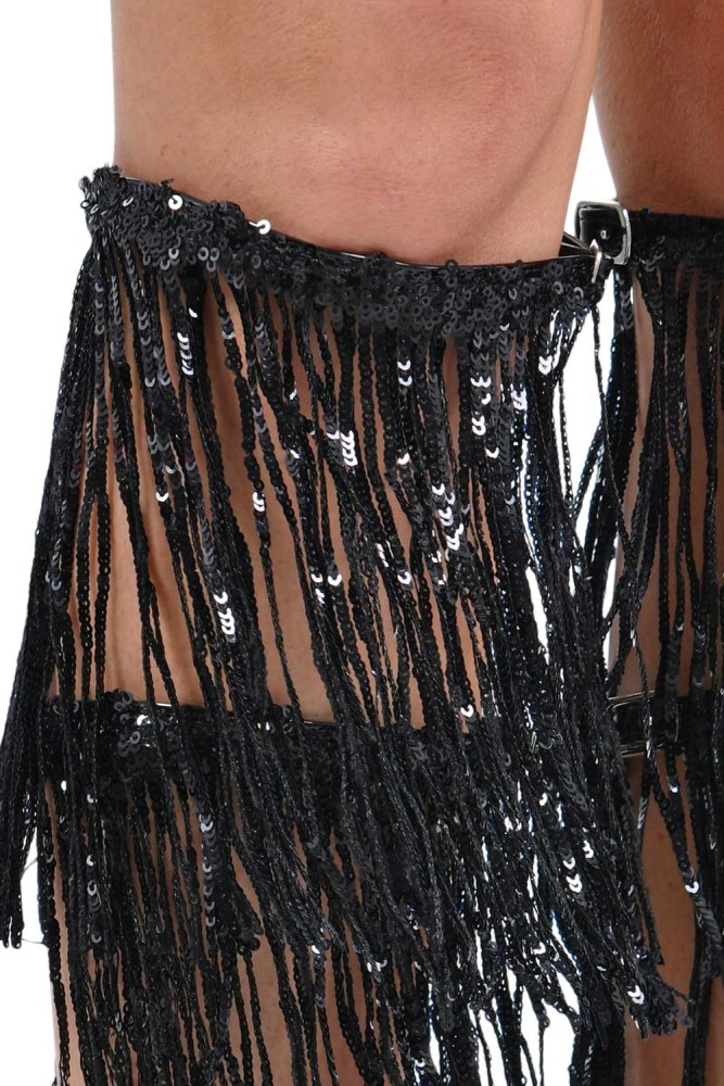 Sandales Plateformes à franges 14cm