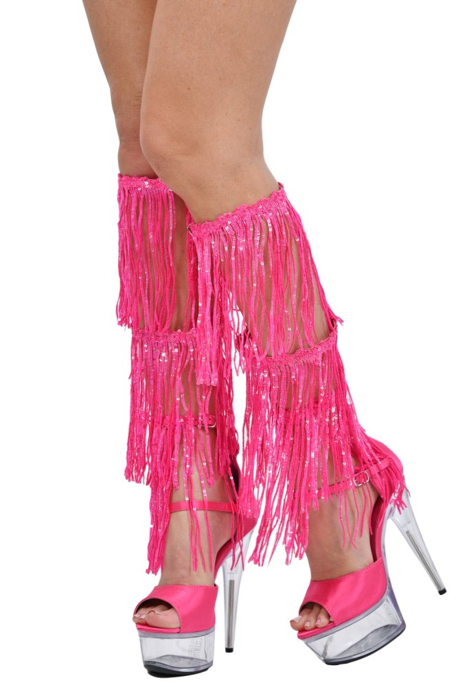 Sandales Plateformes à franges 14cm