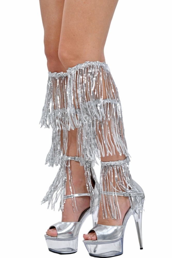 Sandales Plateformes à franges 14cm