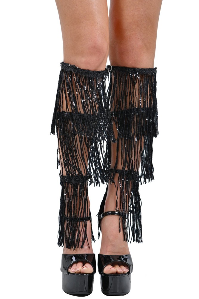 Sandales Plateformes à franges 14cm