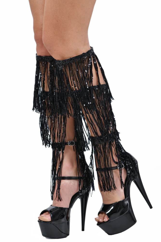 Sandales Plateformes à franges 14cm