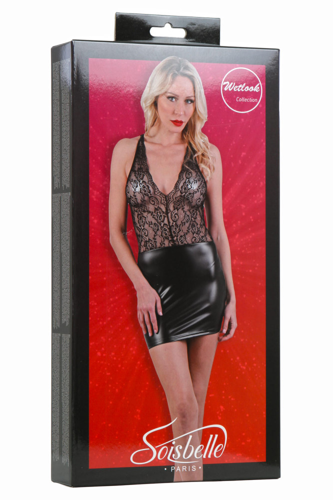 Robe Wetlook & dentelle