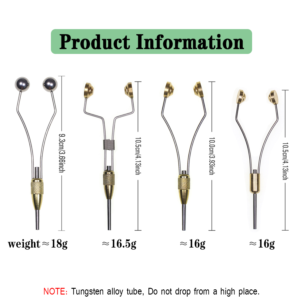 ICERIO Fly Tying Tools Bobbin Holders Tungsten Alloy Tube Fishing Fly Wire Thread Winding Tools