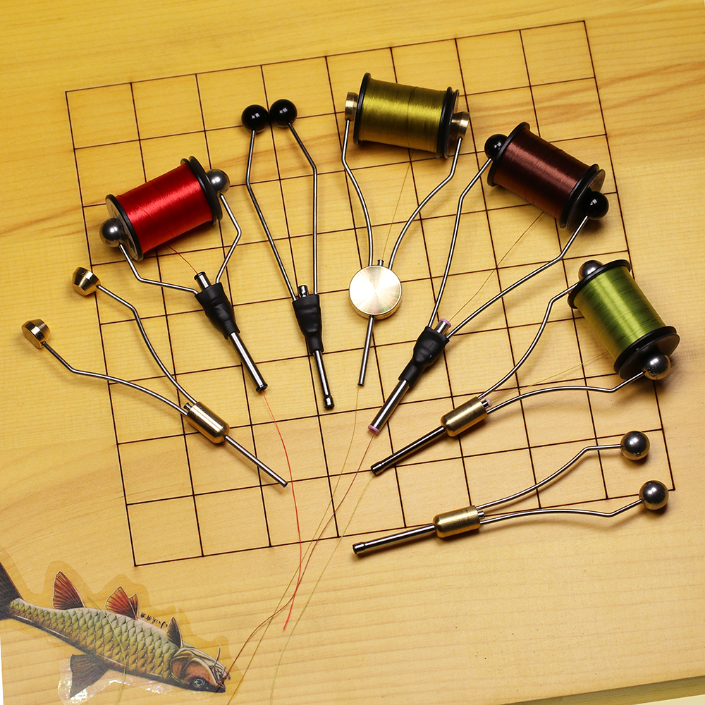ICERIO Fly Tying Tools Bobbin Holders Ceramic Inserts Tube Fishing Fly Wire Thread Winding Tools