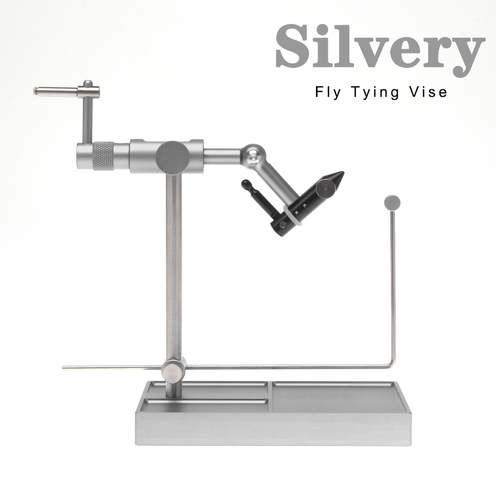 ICERIO 360° Rotary Fly Tying Vise with Base Solid Stable Artificial Fly Tying Devise Fly Making Tool Fishing Bait Making Tools for Fly Fishing