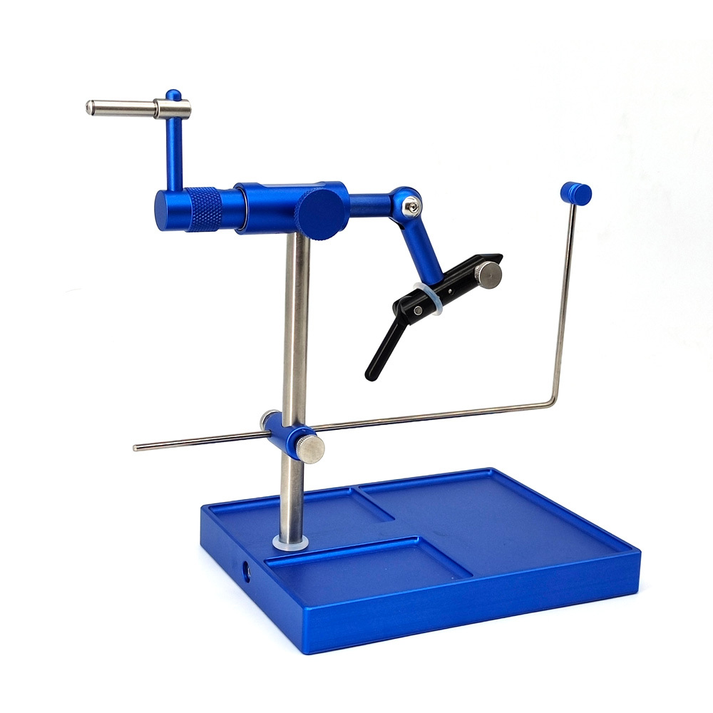 ICERIO 360° Rotary Fly Tying Vise with Base Solid Stable Artificial Fly Tying Devise Fly Making Tool Fishing Bait Making Tools for Fly Fishing