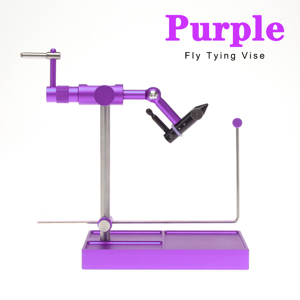 ICERIO 360° Rotary Fly Tying Vise with Base Solid Stable Artificial Fly Tying Devise Fly Making Tool Fishing Bait Making Tools for Fly Fishing