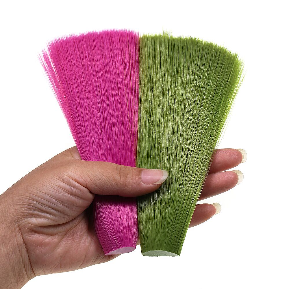 ICERIO 1PC Tapered Synthetic Faux Bucktail Fly Tying Fibers for Clouser Minnows Streamers Nymph Mayfly Poppers Jig Hook Lures