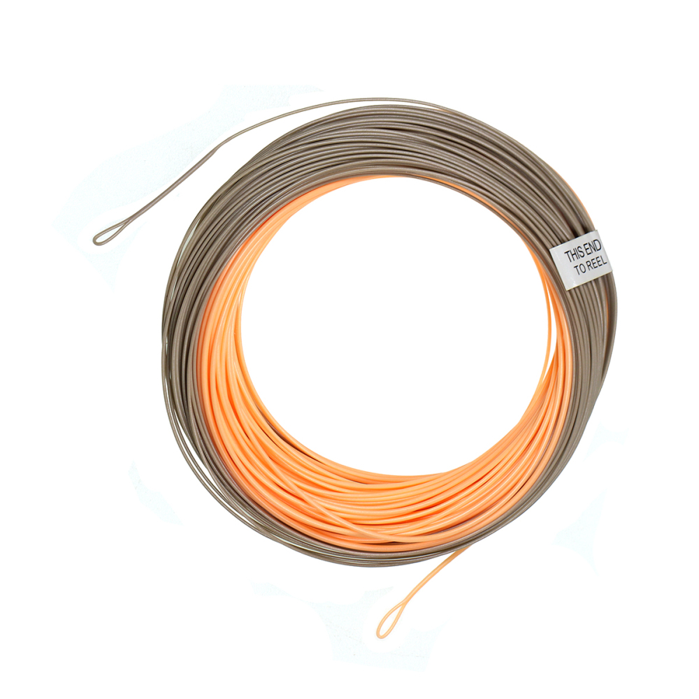 ICERIO 1 Pack 90FT WF-3F~WF-8F Single Handed Spey Fly Fishing Line Weight Fowarded Floating Fly Line With 2 Weld Loops Peach/Camo Fly Fishing Cord
