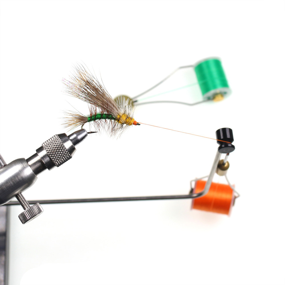 ICERIO 140D Fly Tying Thread Non Waxed Fly Tying Wires Materials Kits Fly Tying Tieing Supplies for Dry Wet Flies with Bobbin Holder