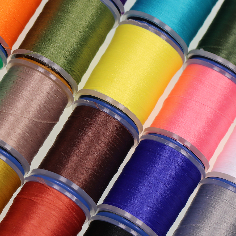 ICERIO 140D Fly Tying Thread Non Waxed Fly Tying Wires Materials Kits Fly Tying Tieing Supplies for Dry Wet Flies with Bobbin Holder