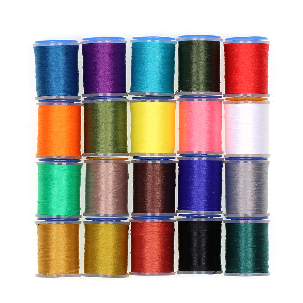 ICERIO 140D Fly Tying Thread Non Waxed Fly Tying Wires Materials Kits Fly Tying Tieing Supplies for Dry Wet Flies with Bobbin Holder