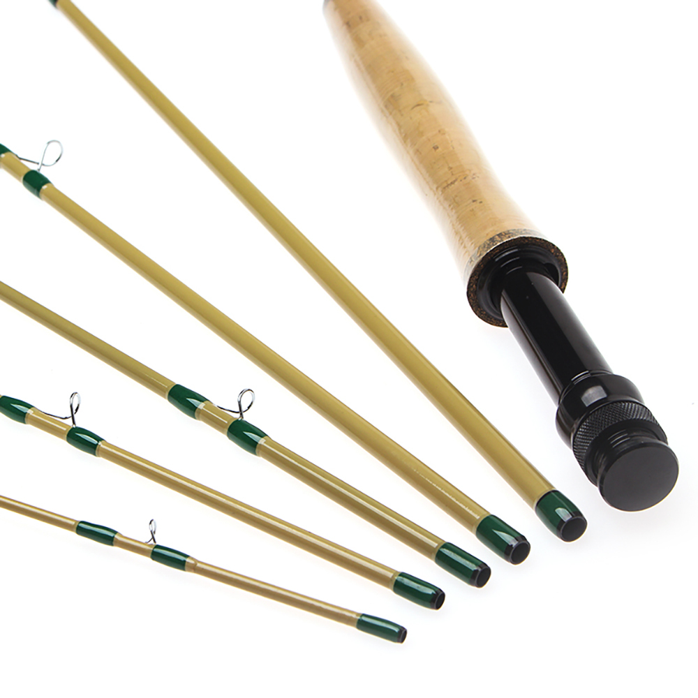 ICERIO X' Traveller 6 Setions 8FT 4WT Carbon Fiber Fly Fishing Rod For Lake Stream TroutFishing Fast Action Lightweight Portable