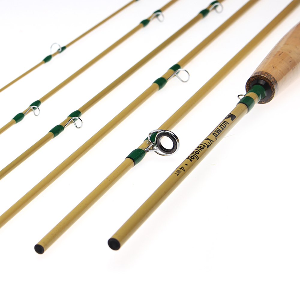 ICERIO X' Traveller 6 Setions 8FT 4WT Carbon Fiber Fly Fishing Rod For Lake Stream TroutFishing Fast Action Lightweight Portable