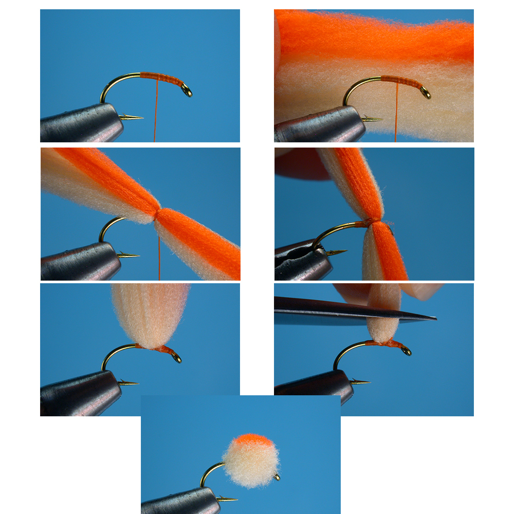 ICERIO 1 Bag Soft Fluffy Egg Yarn Fly Tying Egg Yarn Hydrophobic Tying Egg flies Glo Bugs Dry fly Streamer Flies Fly Tying Material