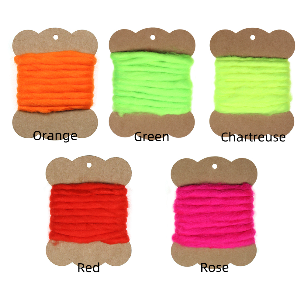 ICERIO 1 Bag Soft Fluffy Egg Yarn Fly Tying Egg Yarn Hydrophobic Tying Egg flies Glo Bugs Dry fly Streamer Flies Fly Tying Material