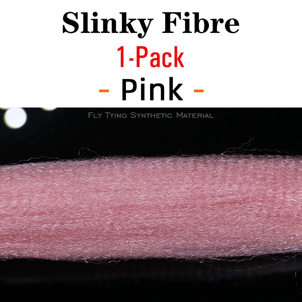 ICERIO 1 Pack Fuzzy Slinky Fiber Fly Tying Synthetic Material Streamer Minnow Pike Musky Jig Lures Tying Fiber