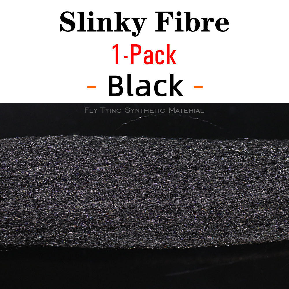 ICERIO 1 Pack Fuzzy Slinky Fiber Fly Tying Synthetic Material Streamer Minnow Pike Musky Jig Lures Tying Fiber
