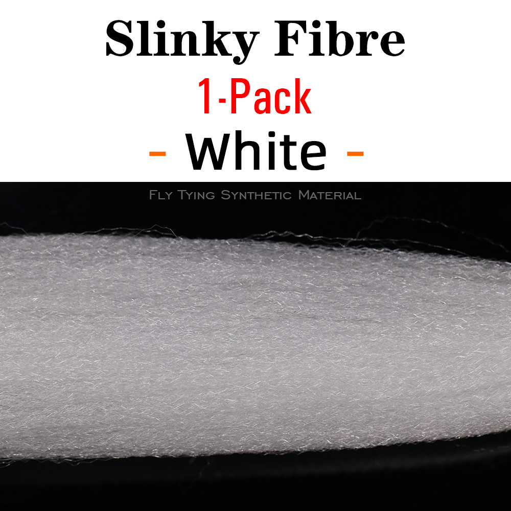 ICERIO 1 Pack Fuzzy Slinky Fiber Fly Tying Synthetic Material Streamer Minnow Pike Musky Jig Lures Tying Fiber