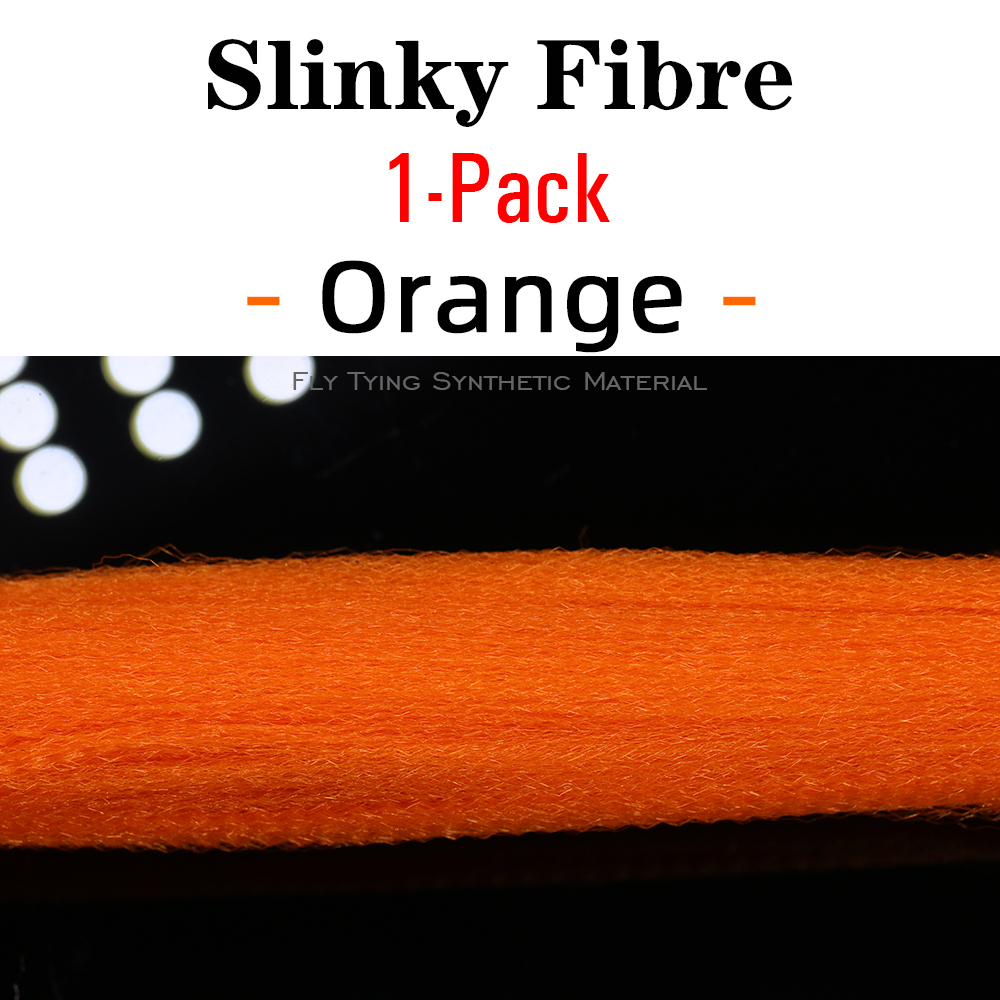 ICERIO 1 Pack Fuzzy Slinky Fiber Fly Tying Synthetic Material Streamer Minnow Pike Musky Jig Lures Tying Fiber